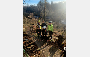 22 janvier 2025 - 19km et 400m de d+ pour Achille, Louis, Simon accompagnés de Pascal, Francis et Michel