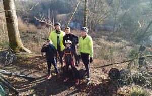 22 janvier 2025 - 19km et 400m de d+ pour Achille, Louis, Simon accompagnés de Pascal, Francis et Michel